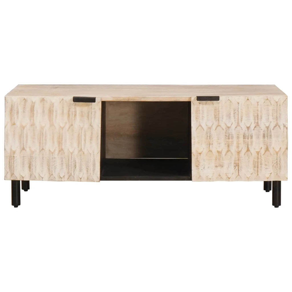 Tavolino da salotto | Tavolino da caff¨¨ | Tavolino da Soggiorno Bianco 100 x 54 x 40 cm