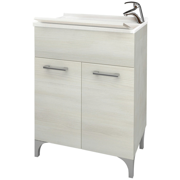 lavatoio legno in kit cm.60x50 rovere bianco cod:ferx.99036