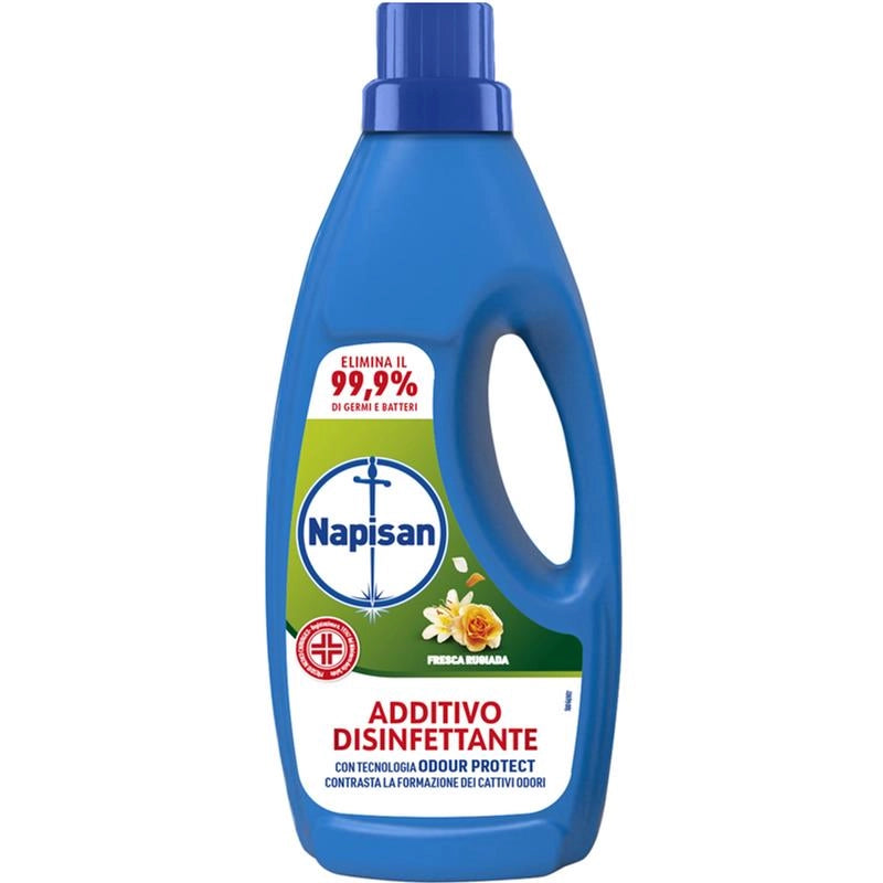 NAPISAN ADDITIVO DISINFETTANTE LIQUIDO FRAGRANZA FRESCA RUGIADA 1L