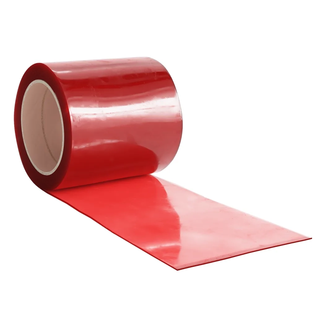 Tenda per Porte Rossa 200 mm x 1,6 mm 10 m in PVC 153865