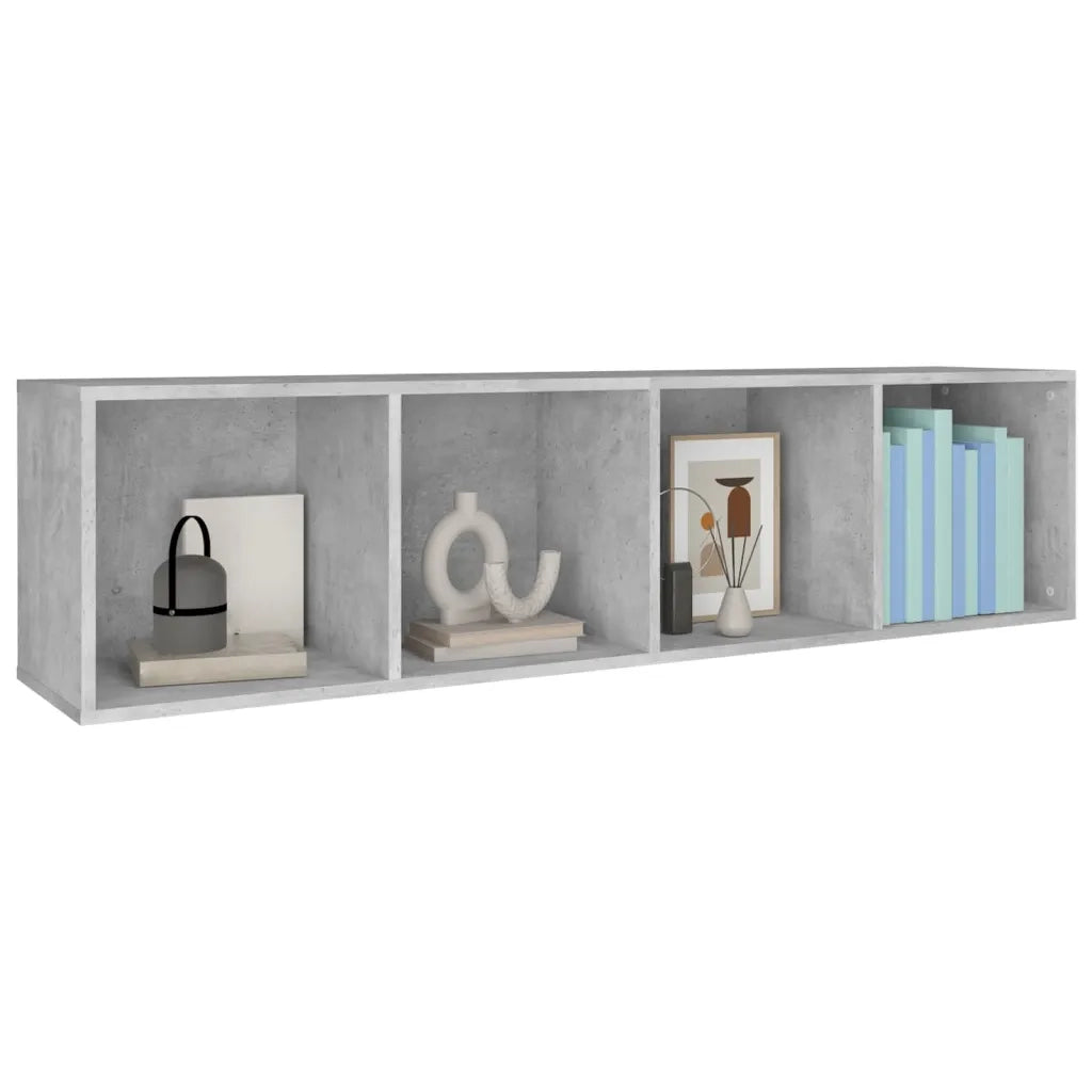 Libreria/Mobile TV Grigio Cemento 36x30x143 cm in Multistrato 800148