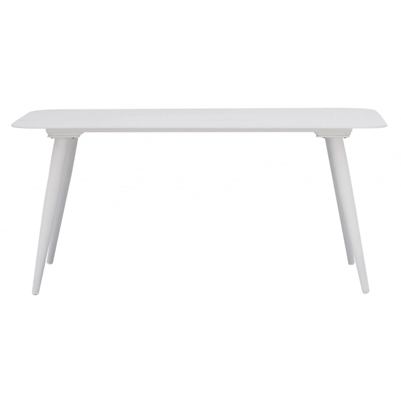 Salotto Milano In Alluminio Bianco + Seduta E Schienale In Wicker Paglia Moia