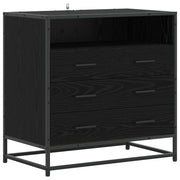 Mobile con Cassetti 3-Cassetto Rovere nero 70 x 41 x 70 cm 8010308