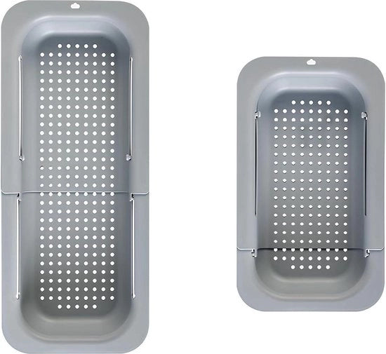 Colapasta per vasca da bagno - 2 pezzi - set di colapasta estraibile per verdure e frutta - pasta e piatti