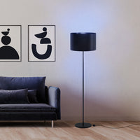 Piantana Moderna Maserlo 1 Luce Acciaio Nero