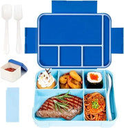 Lunchbox per bambini - 1330 ml - contenitore per snack con cassette - colore blu