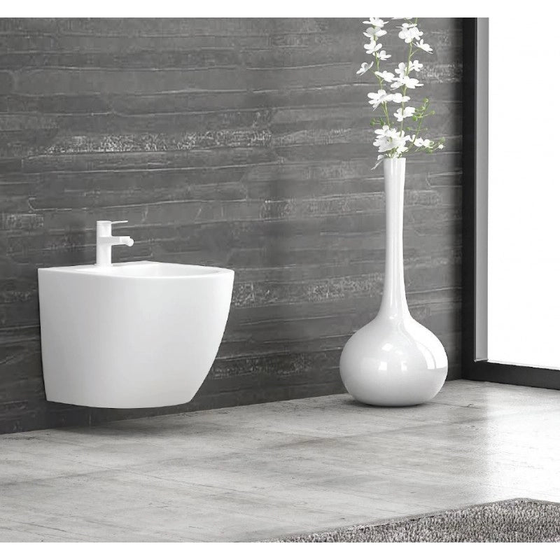 Bidet sospeso bianco MILOS 49,5x32,5x37 cm sospeso