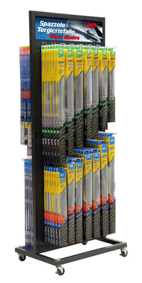 Carrello Espositore Con Ruote Spazzole Tergicristallo