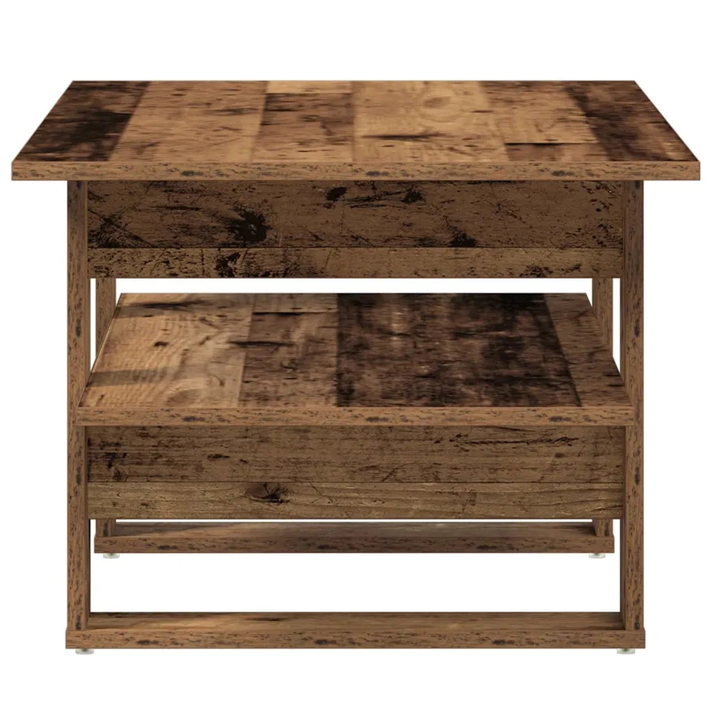 Tavolino da Salotto-Tavolino da soggiorno-Tavolo Legno Antico 102x55x42 cm Legno Multistrato 906370