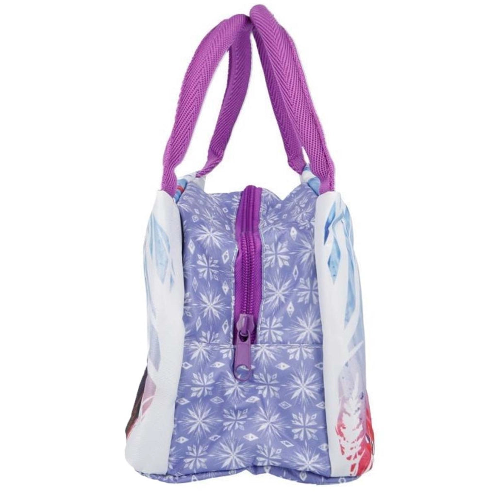 Borsa Termica per la Colazione con Comode Maniglie e Chiusura con Cerniera Viola Frozen