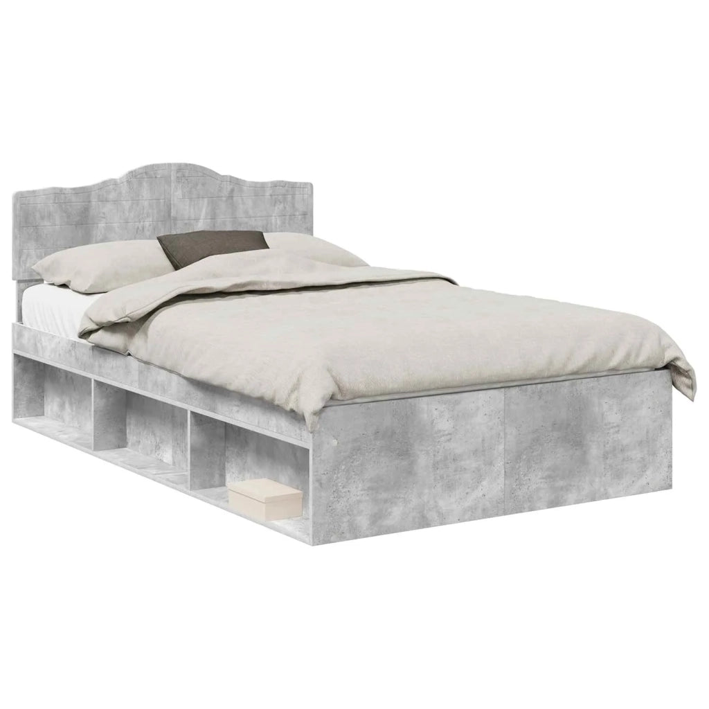 Struttura del letto Calcestruzzo 120 x 200 cm Pino massello 3412919