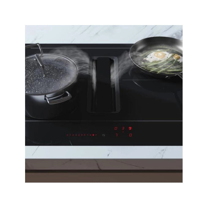 ASKO Piano a Induzione con Cappa Integrata HIH3843FB1 80 cm Nero