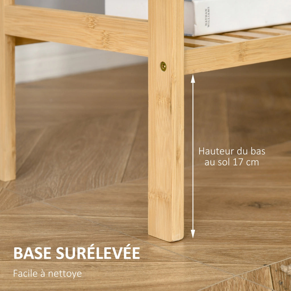 Libreria in bamb¨´ 4 livelli ¨C Zephmum ¨C 62x33x112 cm