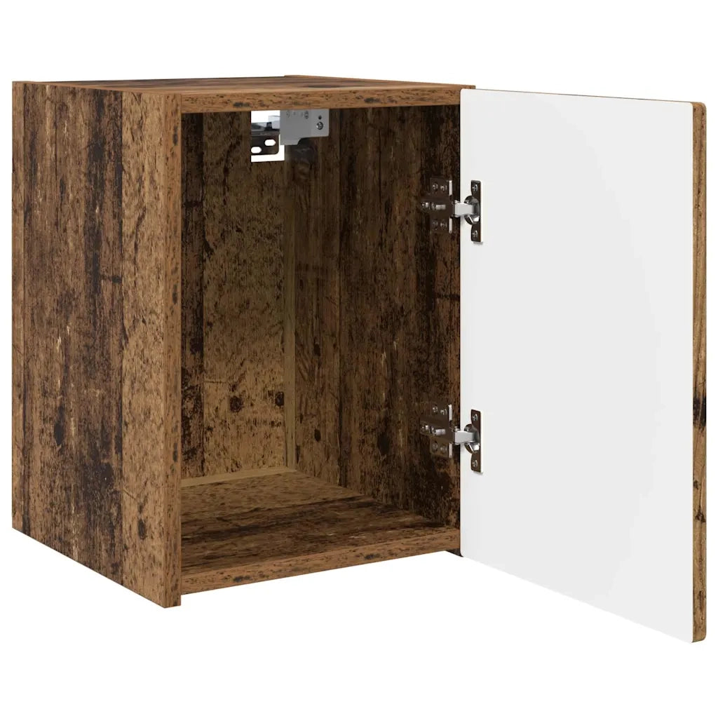 Mobile TV da parete 2 pz-Set di 2 Mobile TV a Muro-Credenza TV Legno vecchio 30 x 31 x 40 cm