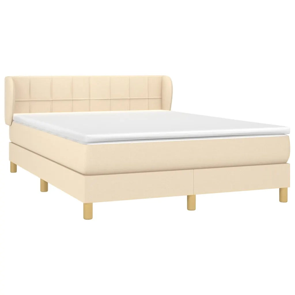 Giroletto a Molle con Materasso Crema 140x200 cm in Tessutocod mxl 74042