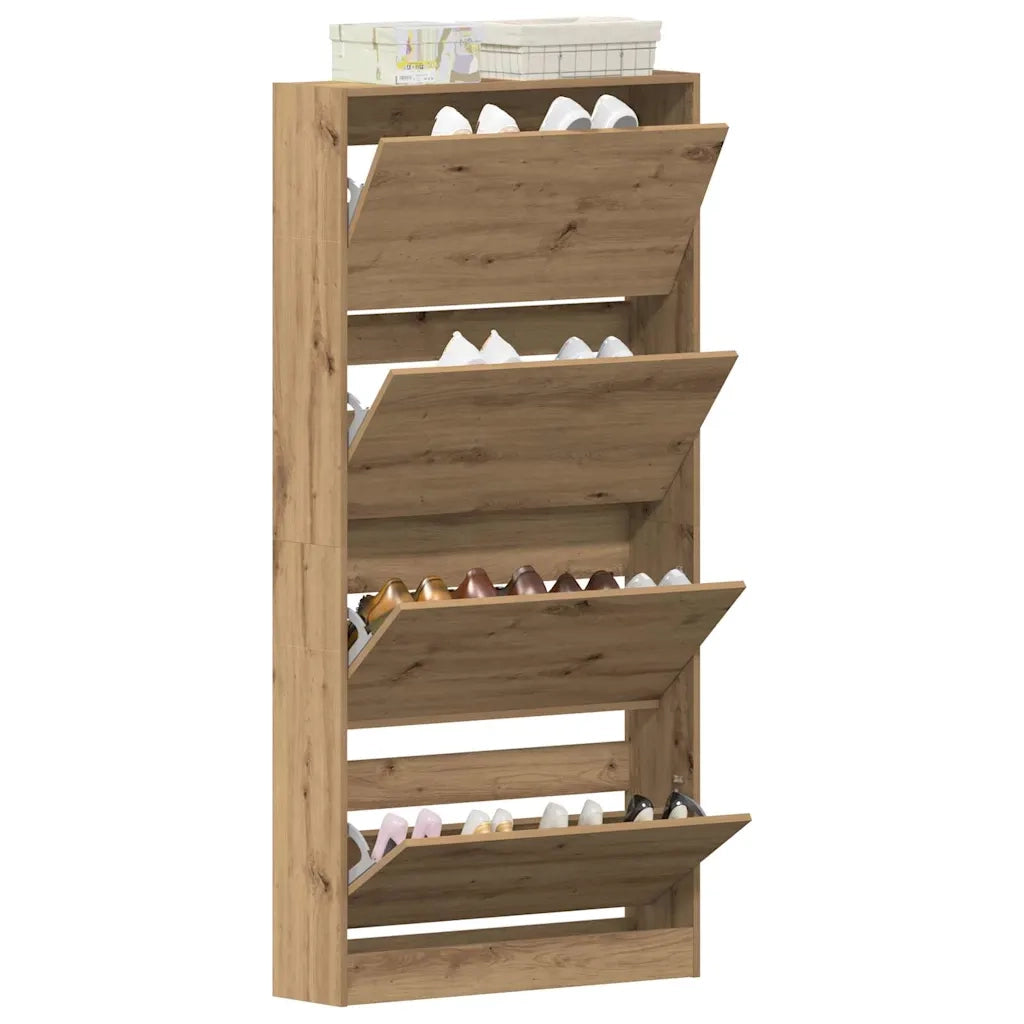 Mobile per scarpe Rovere artigianale 80 x 21 x 163,5 cm 3334026