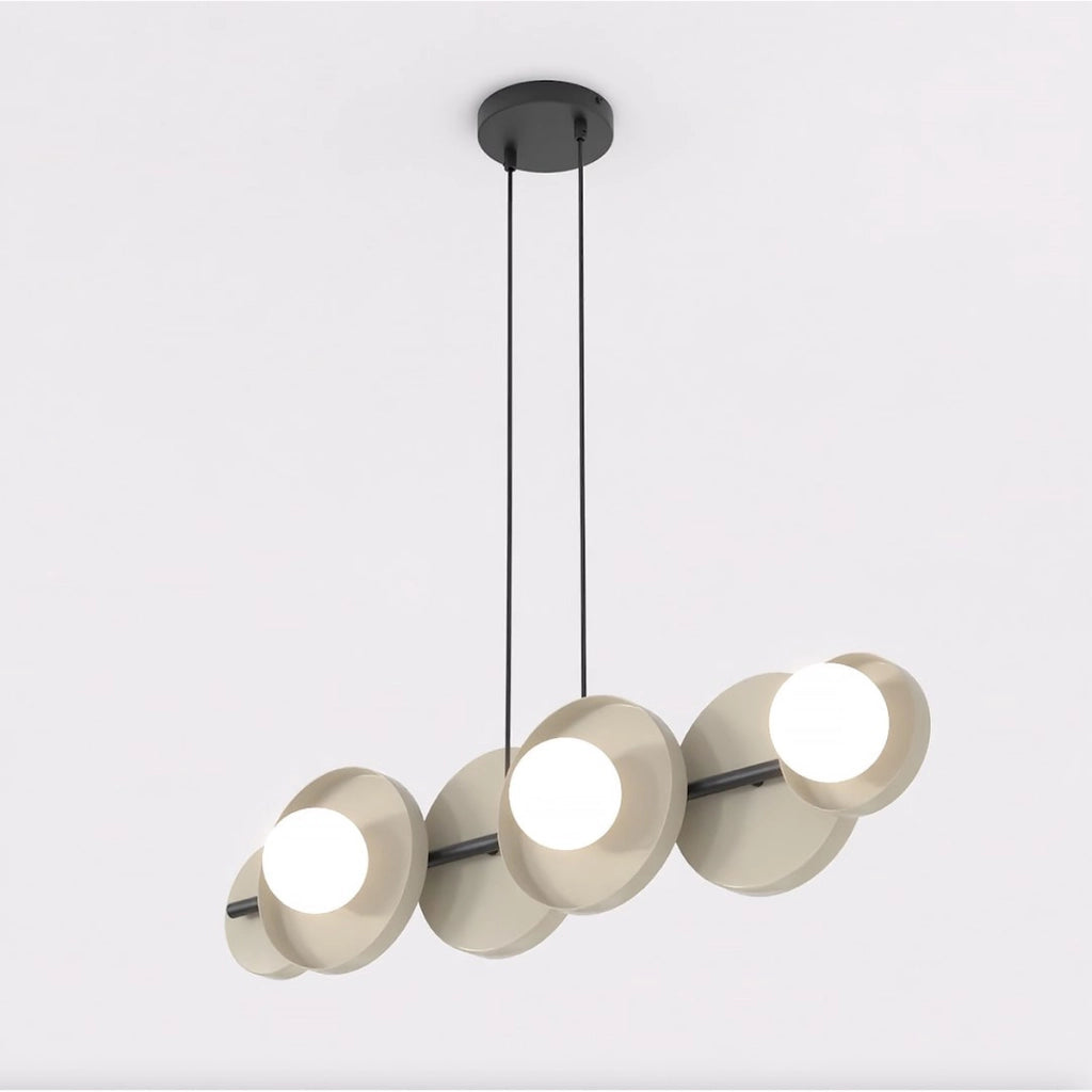 Lampada a sospensione Model in acciaio moka e vetro