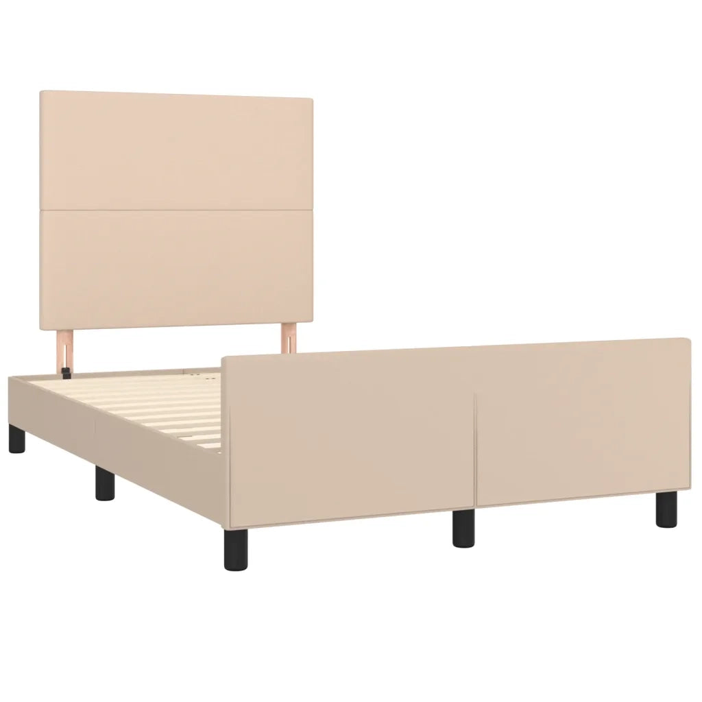 Giroletto con Testiera Cappuccino 120x200 cm in Similpelle 3125444