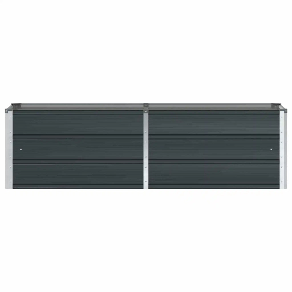 Fioriera Antracite 160 x 40 x 45 cm Acciaio