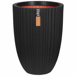 Vaso Urban Tube Elegante Basso 46x58 cm Nero KBLT783