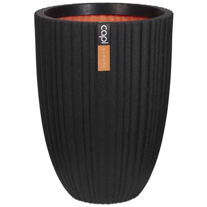 Vaso Urban Tube Elegante Basso 46x58 cm Nero KBLT783