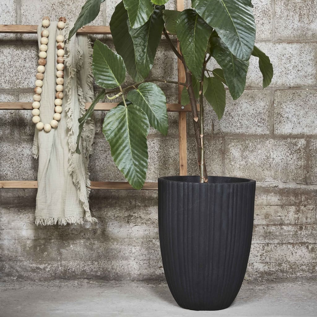 Vaso Urban Tube Elegante Basso 46x58 cm Nero KBLT783