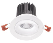 Faretto da incasso GFA1042C orientabile LED 25W 2100lm 3000K 36° CRI>90 Struttura in alluminio bianco satinato - Gealuce