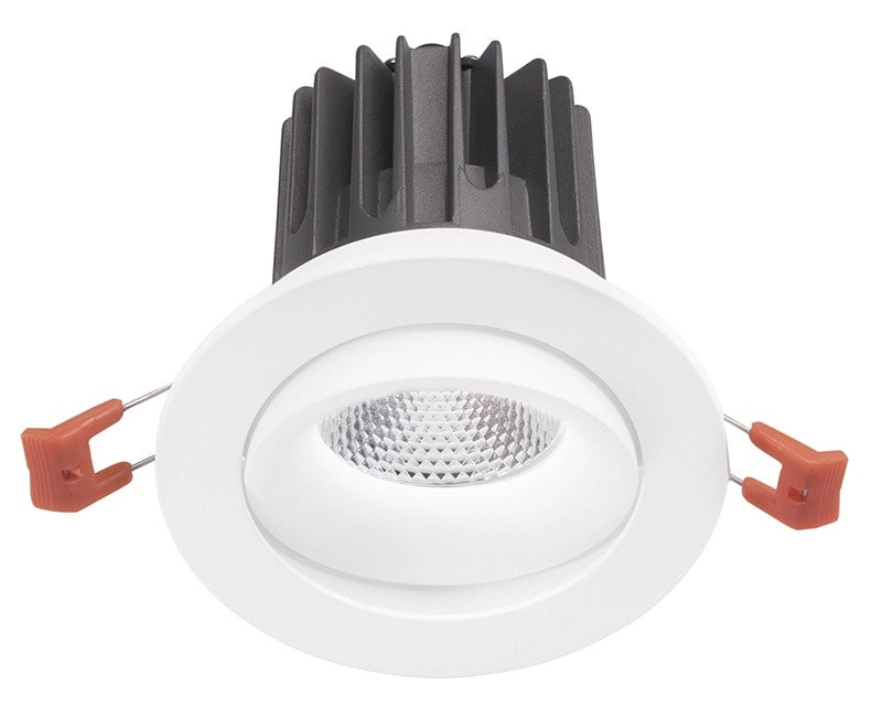 Faretto da incasso GFA1042C orientabile LED 25W 2100lm 3000K 36° CRI>90 Struttura in alluminio bianco satinato - Gealuce
