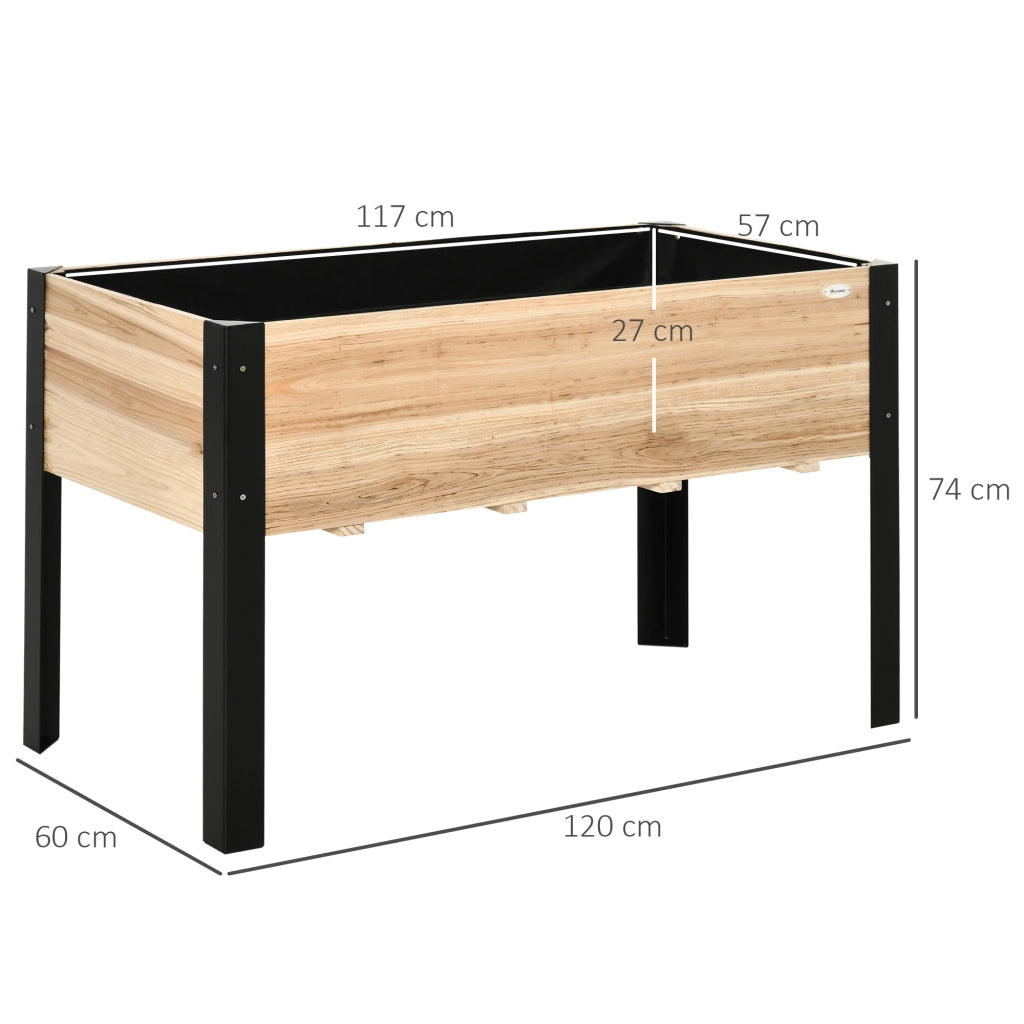Hochbeet Piantare Cassa Fioriera Giardino ¨C Minimal ¨C Legno Massello Grigio 120x60x74 cm