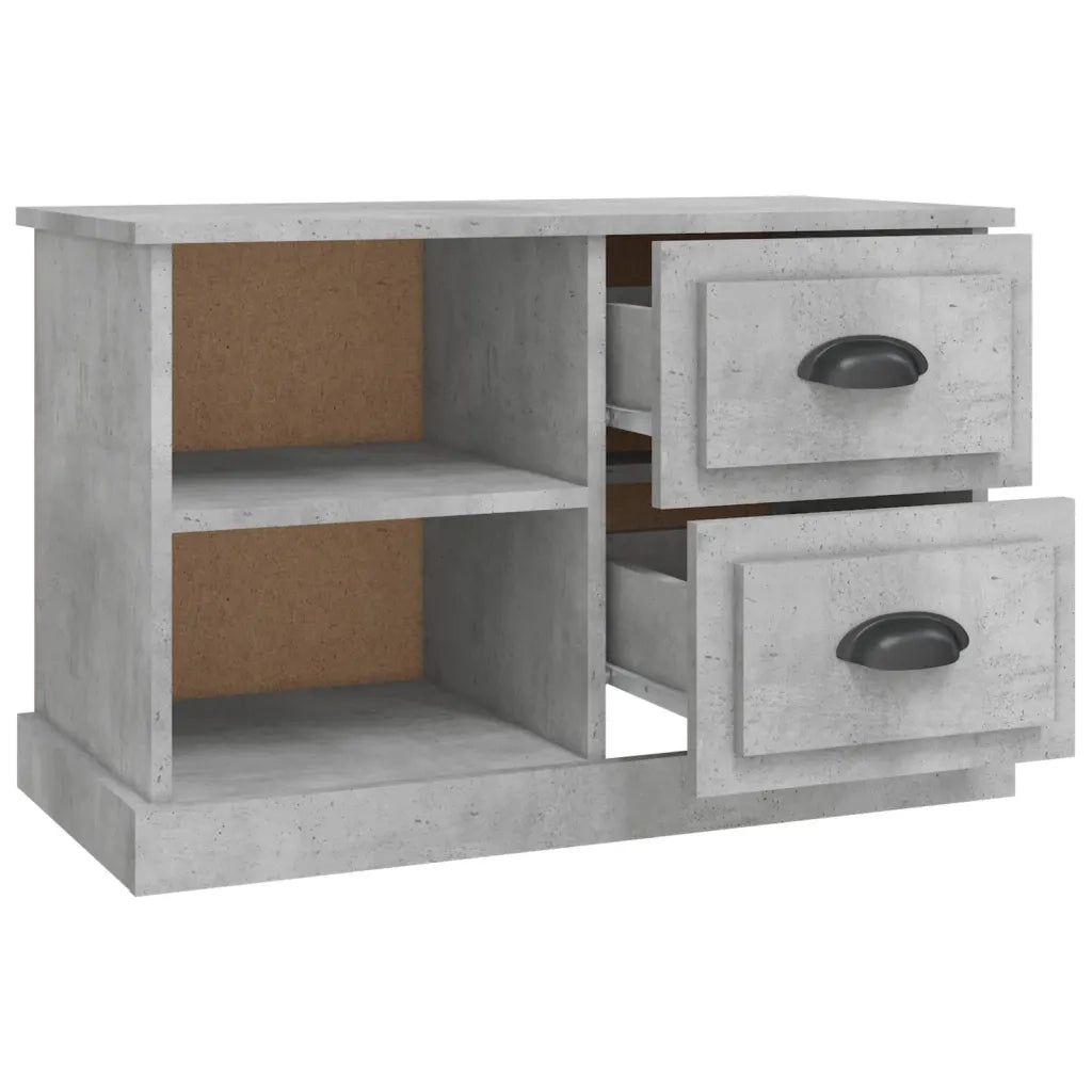 Mobile Porta TV-Mobile per TV-Credenza TV Grigio Cemento 73x35,5x47,5cm Legno Multistrato