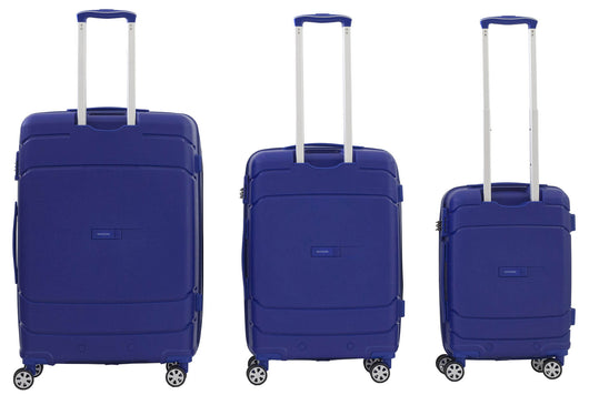 Set 3 Valigie Trolley Rigide in Polipropilene 4 Ruote TSA Ravizzoni Cuba Libre Blu