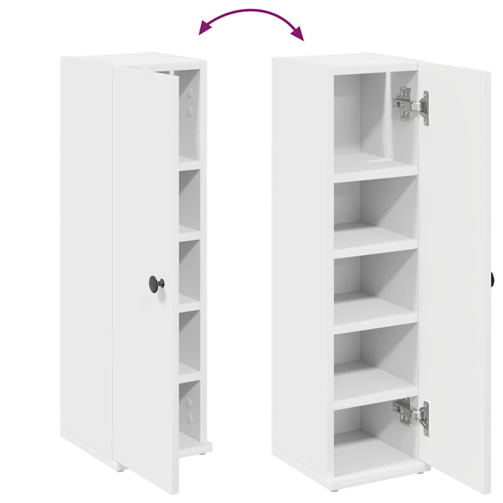 Mobile da Bagno con Portarotolo Bianco 20,5x22x72 cm 858515