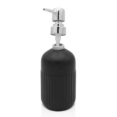 Dispenser sapone da appoggio nero in ceramica Cup