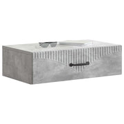 Tavolino da Parete Laterale | Tavolo laterale | Tavolino Grigio Cemento 59 x 34,5 x 17 cm