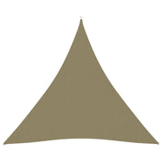 Vela ombreggiante triangolare in tessuto Oxford 4 x 4 x 4 m beige 02_0009863