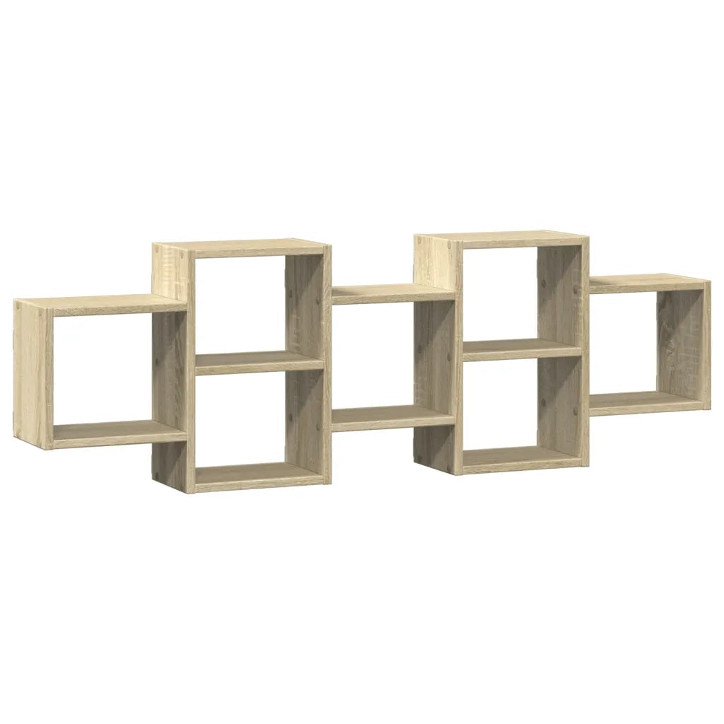 vidaXL Scaffale a Parete Rovere Sonoma 129x18x42 cm in Truciolato
