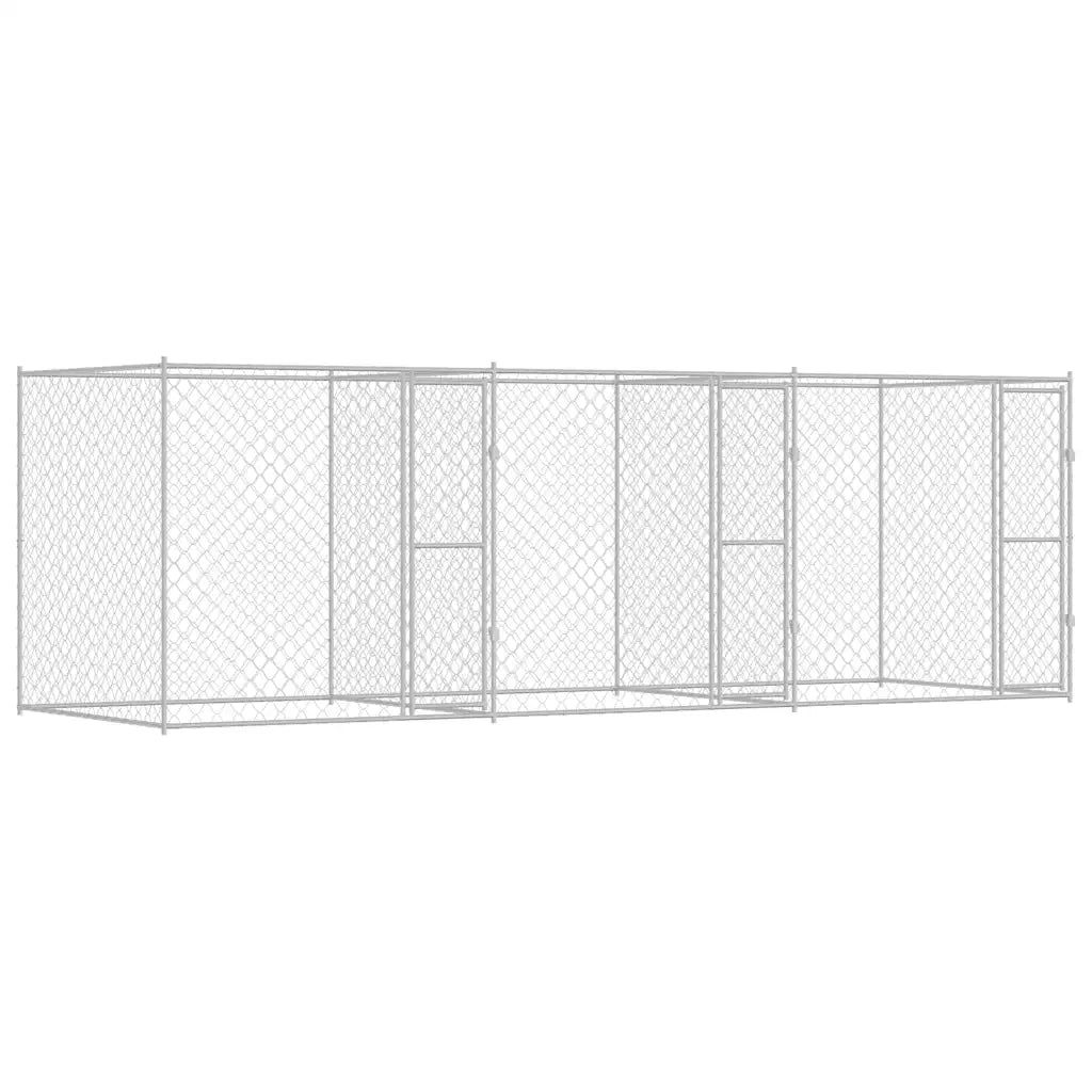 Gabbia per cani Argento 600 x 200 x 200 cm Acciaio zincato 3368307