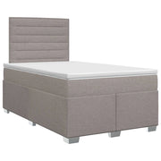 Letto box spring con materasso Tortora 120 x 190 cm Tessuto 3453357