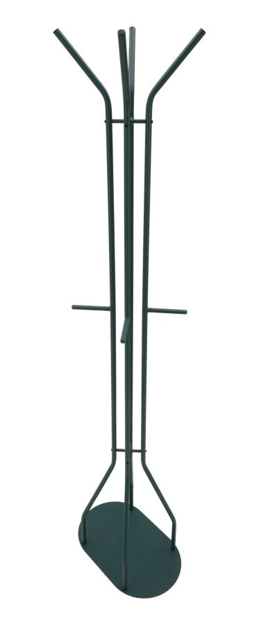 Appendiabiti Saturno Ottanio 45x28x178 cm in Metallo Verde acqua