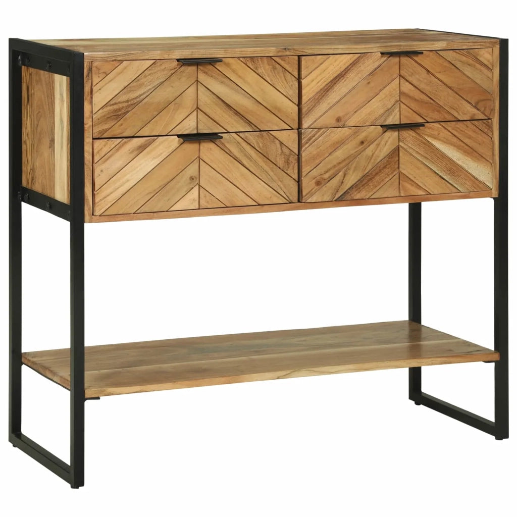 Tavolo consolle con cassetto Marrone 90 x 35 x 80 cm 374107