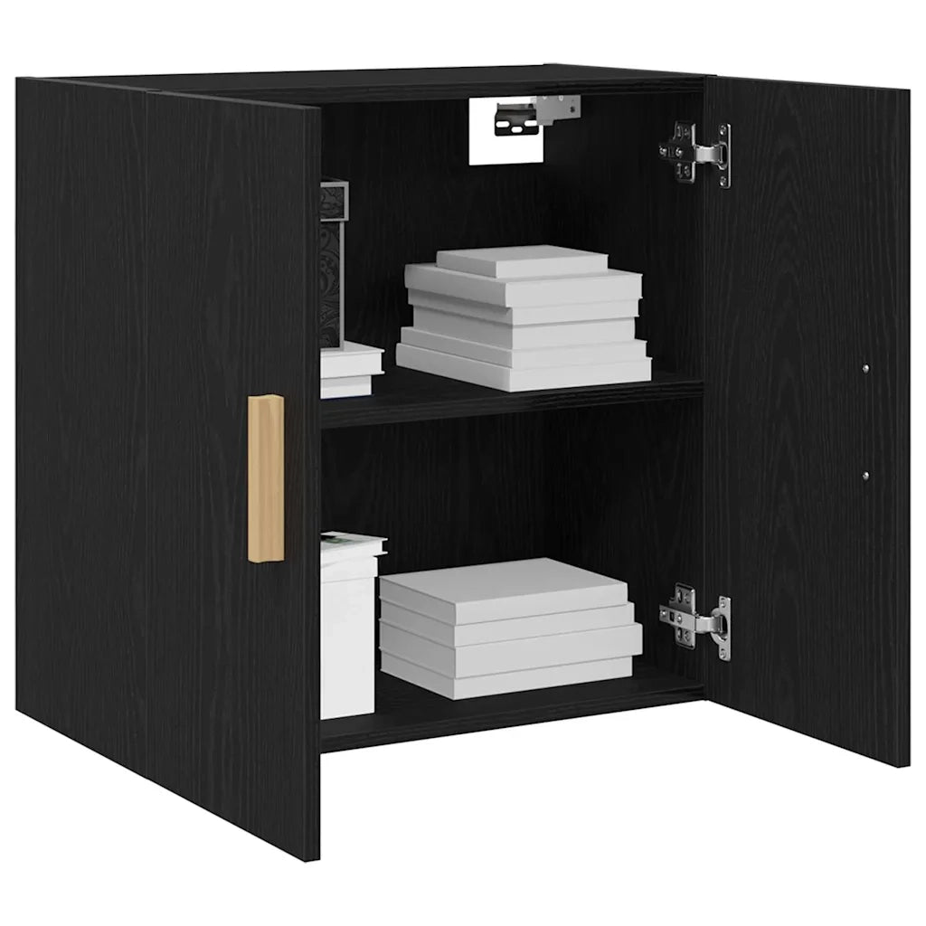 Armadietto a muro Rovere Nero 60 x 30 x 60 cm Legno multistrato 862799