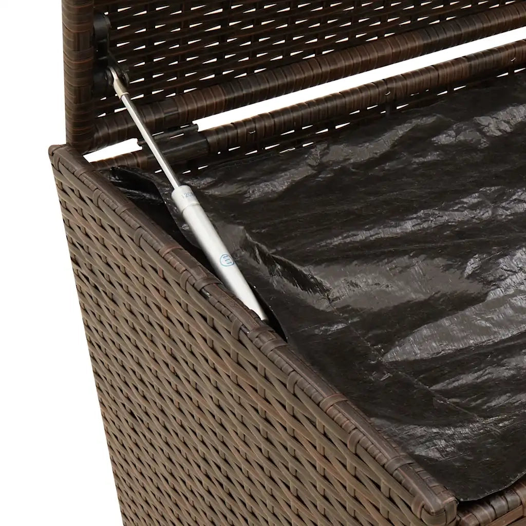 Contenitore da Giardino Marrone 283L in Polyrattan CFW7793776