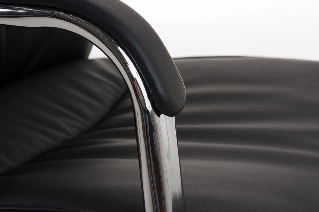 Sedia Caro in similpelle nero