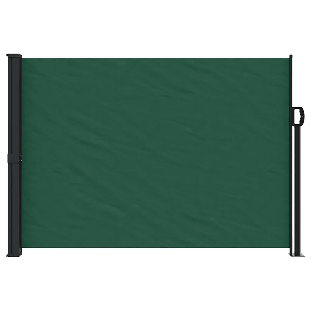 Tenda da Sole Laterale Retrattile-Tenda parasole per giardino Verde Scuro 140x500 cm
