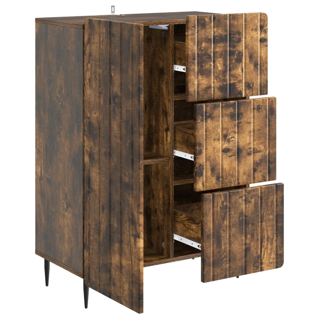 Credenza Rovere Fumo 66 x 34,5 x 91,5 cm Legno ingegnerizzato
