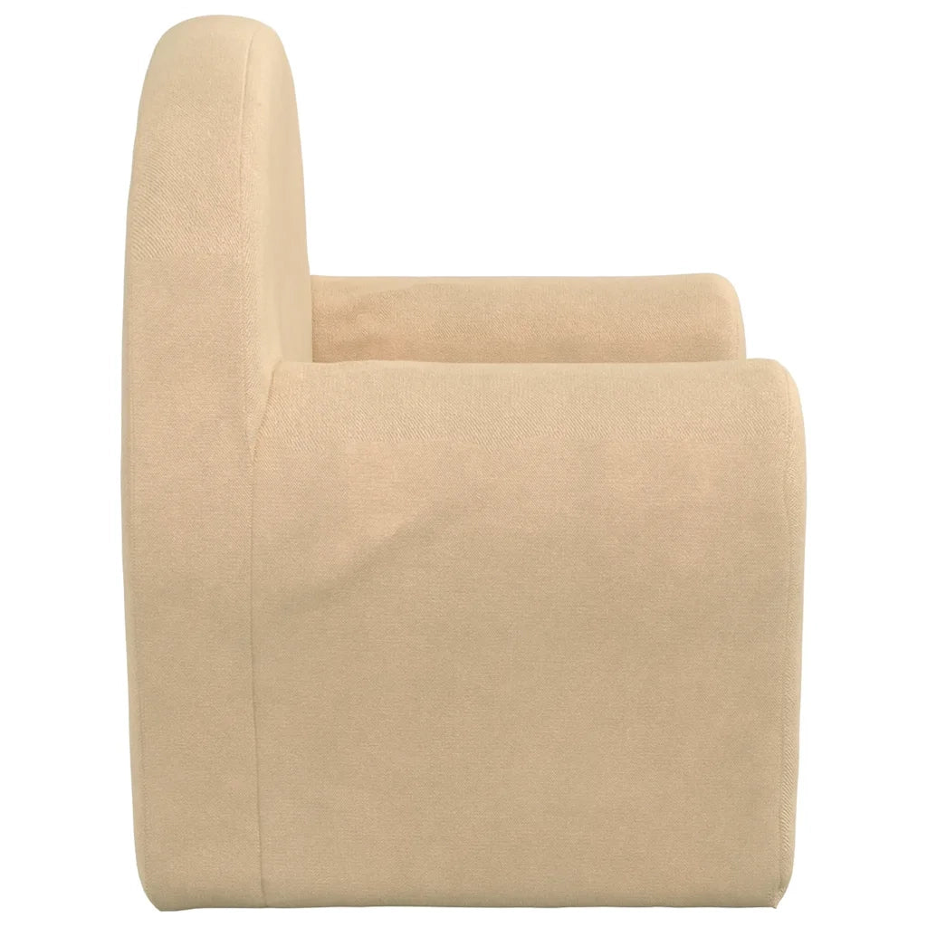 Divano Letto per Bambini-Sofa Letto-Daybed-Divanetto Crema in Morbido Peluche 695321