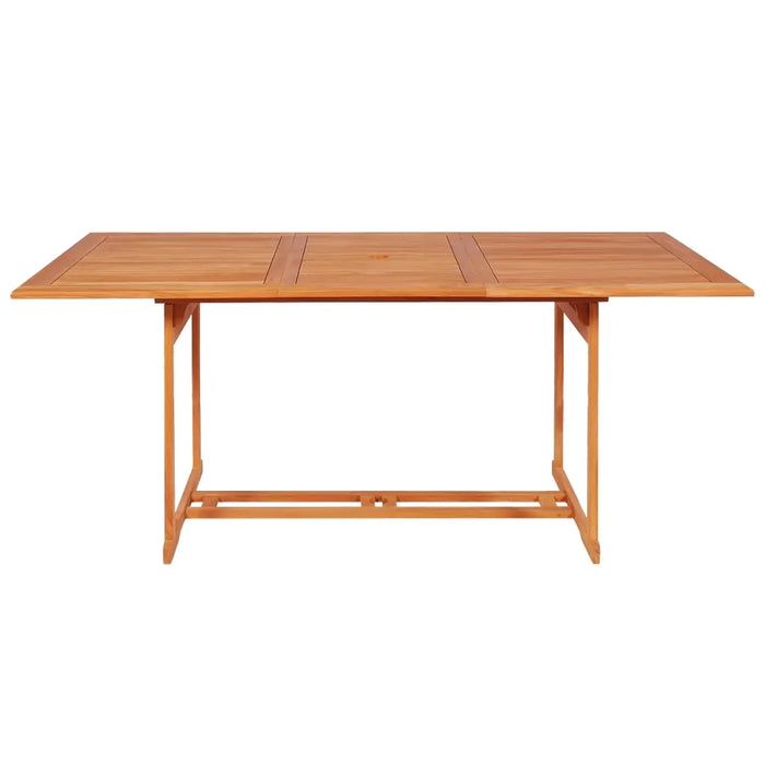 Set da Pranzo da Giardino 7 pz con Cuscini Legno di Teak Grigio cod mxl 41691