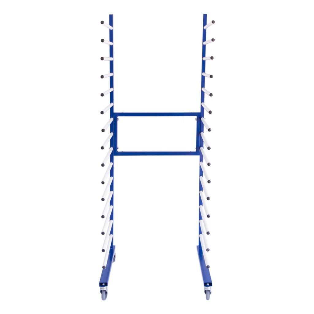 Rastrelliera Verniciatura Carrello per Essiccatura Vernici 15 Supporti 300 kg