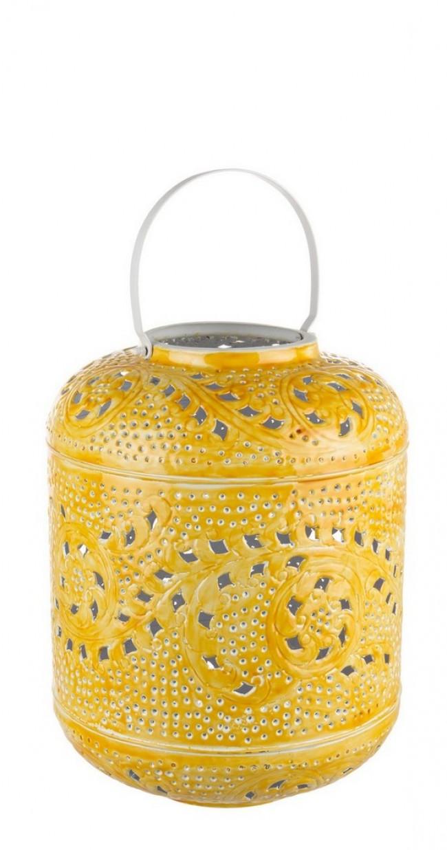 Lanterna Eleonore Cil Giallo S in Ferro