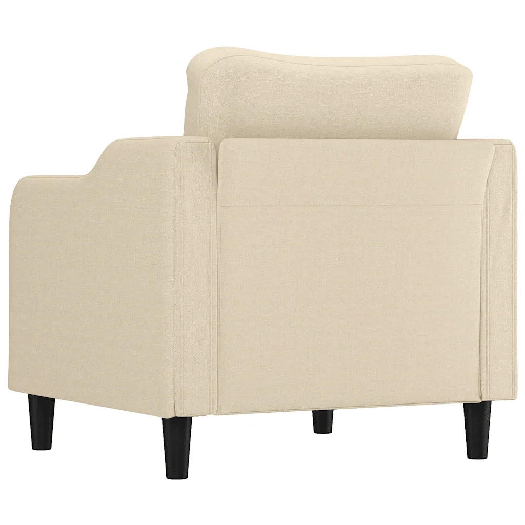 Poltrona-Poltroncina-Divano Sedia Crema 60 cm in Tessuto 439028